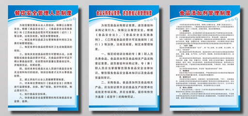 餐飲安全管理制度牌
