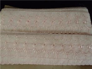 復古魅力 一碼三碼尼龍經編刺繡蕾絲花邊淺粉色織物的零售魅力